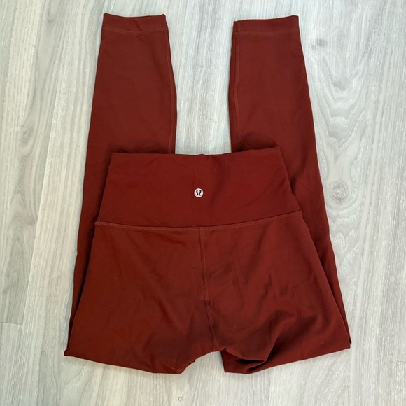 Lululemon Wunder Train High-Rise Tight Legging 25” Savannah Red Size 4 –Like New - Picture 7 of 8